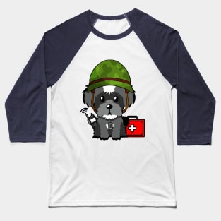 Medic Schnauzer Baseball T-Shirt